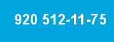 920 512-11-75